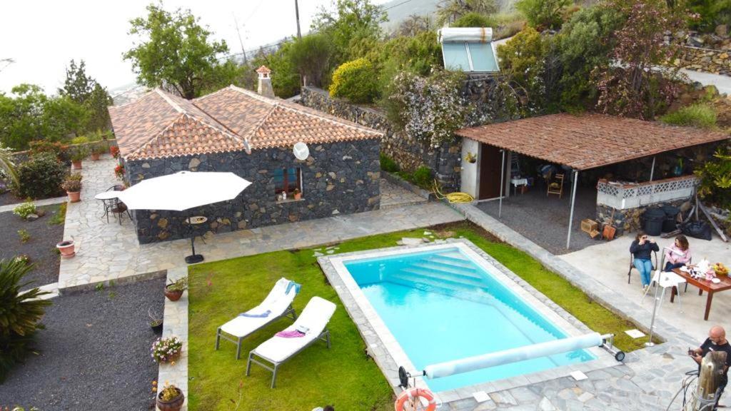 Climatized Pool Free Wifi Casa Rural Las Pareditas Tijarafe Kültér fotó