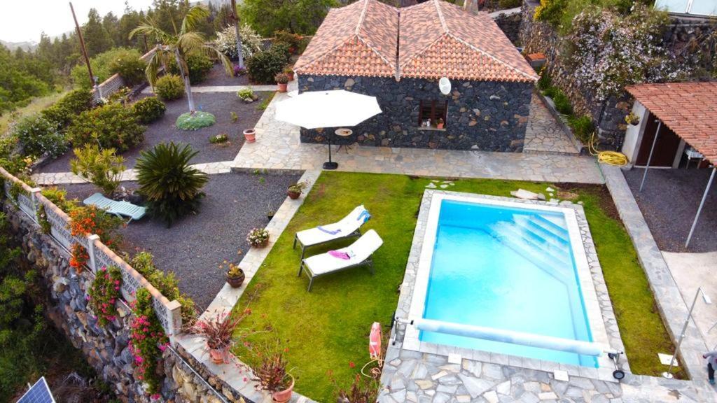 Climatized Pool Free Wifi Casa Rural Las Pareditas Tijarafe Kültér fotó